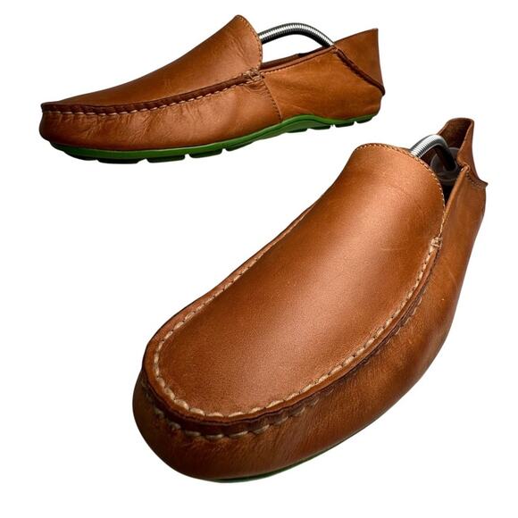 Sperry Wave Driver Mens 11 M Brown Leather Venetian Slip-On Loafer Shoes Preppy - Picture 8 of 16